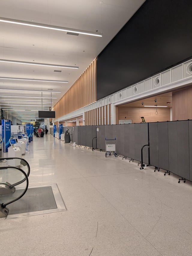 Just flew home from a trip and found that some of the construction walls at the north end of departures have been taken down