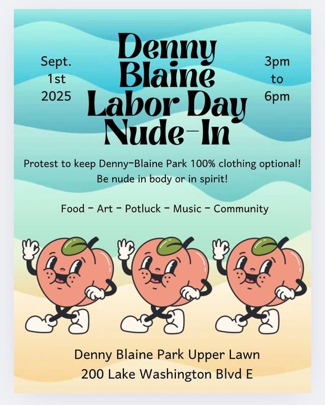 🍑Denny Blaine Labor Day Nude-In