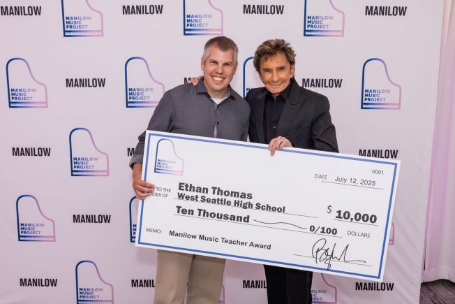 FOLLOWUP: Here’s what West Seattle High School’s Ethan Thomas plans to do with that grant from Barry Manilow