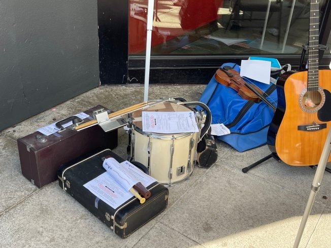 GRATITUDE: Dozens of musical instruments donated in dropoff drive, and that’s not all