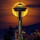 Last night’s glowing moonrise