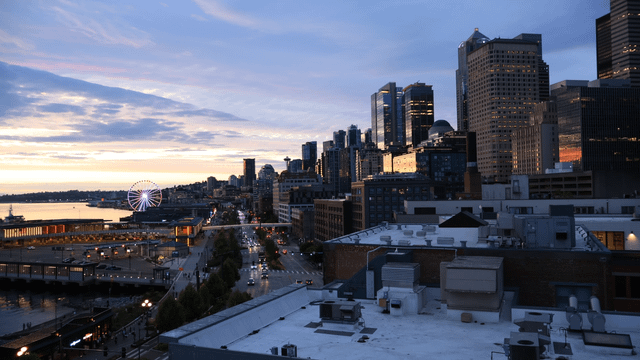 Seattle sunset from my rooftop