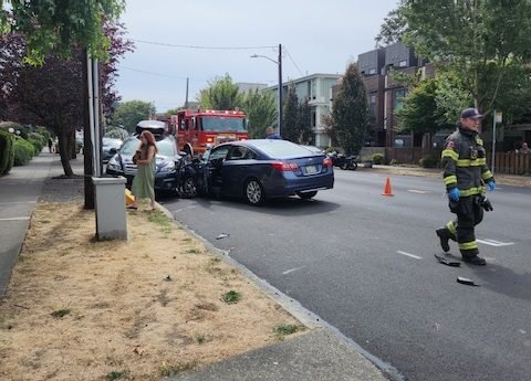 TRAFFIC ALERT: California SW crash south of Morgan Junction