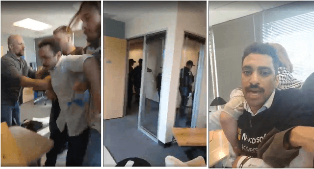 Protesters occupy Microsoft president’s office at Redmond HQ in latest action over Israel contracts