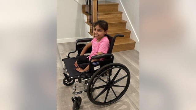 Seba, 12, had her legs blown off and her father killed in an Israeli bombing of her home in Gaza last January. She arrived on Sunday in Seattle through ‘Heal Palestine’ and is now playing like any child should have the chance to play. This genocide is linked to all of us.