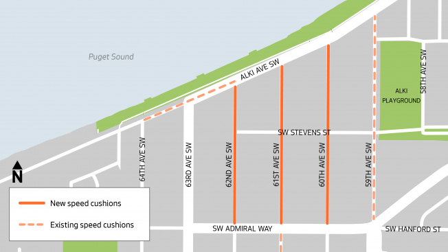 FOLLOWUP: Neighborhood gets alerted about Alki speed-cushion plans