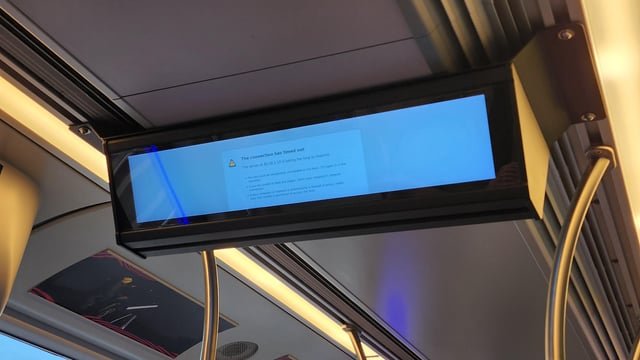 The Light Rail uses Firefox