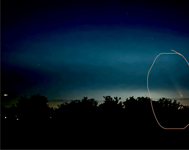 Comet this evening