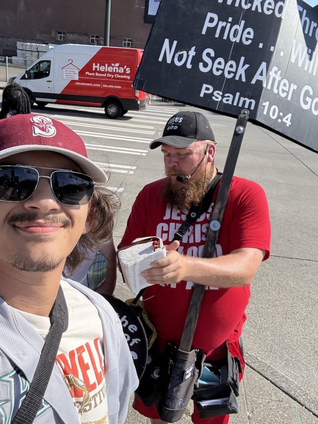 Big Goober turns off his megaphone