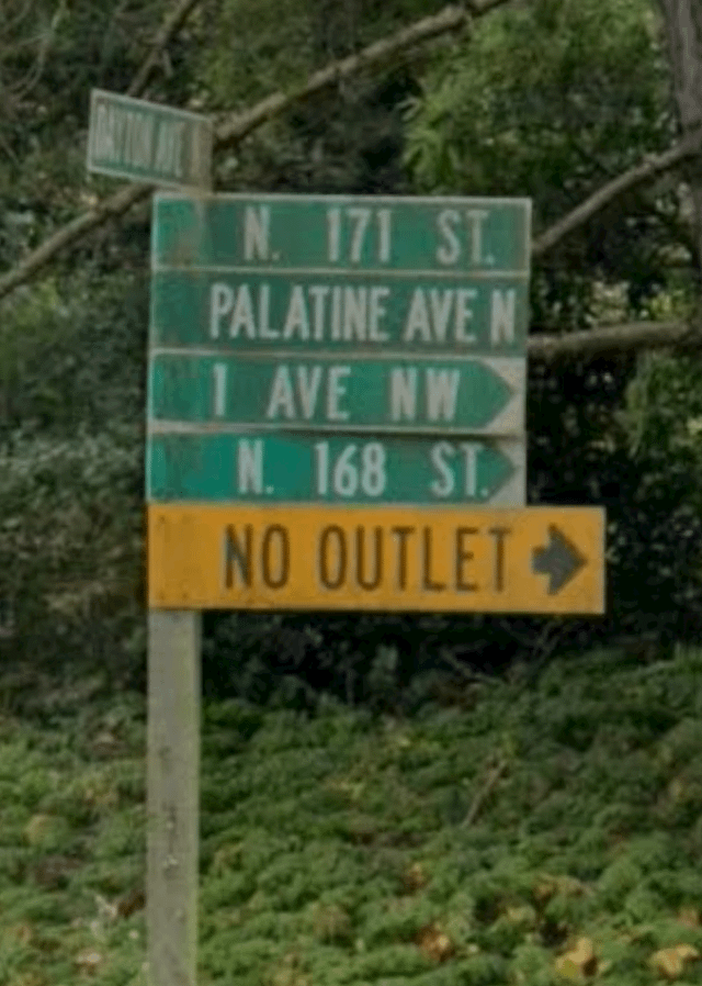 I think this takes the cake for most absurd street sign near Seattle.