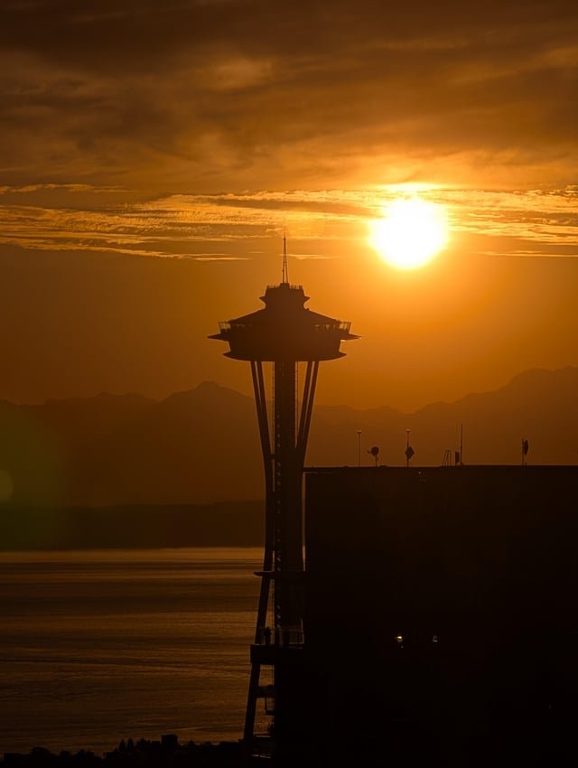Space Needle at Sunset