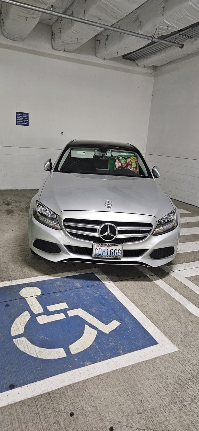Someone consistently parking in a handicapped spot at Bellevue Square Mall