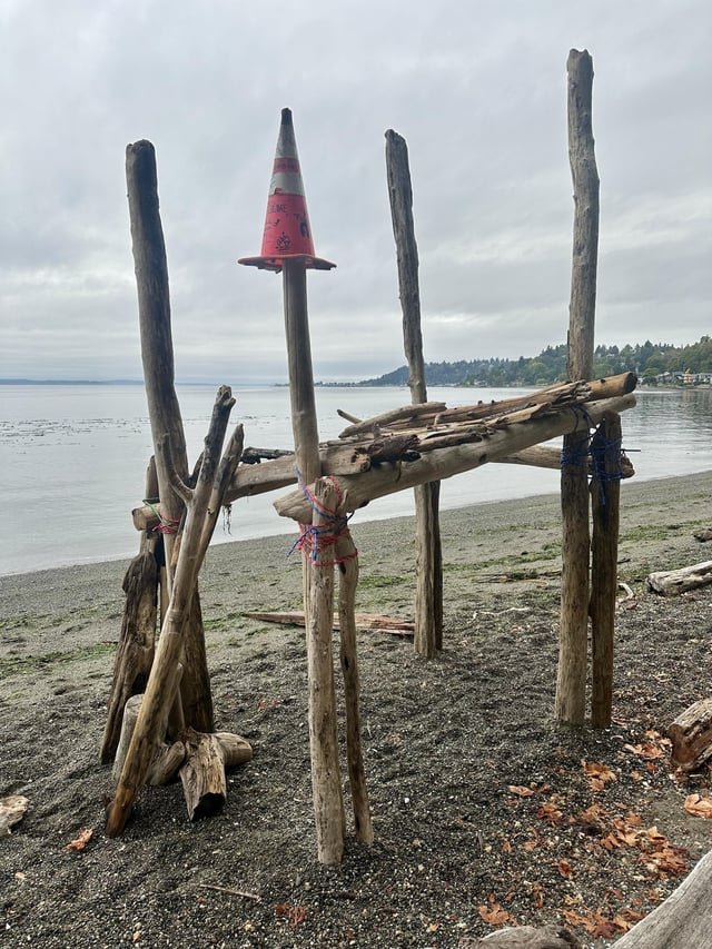 New build old growth wood framing w/ beach access!