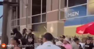 Brawl outside Lumen Field after Sounders game