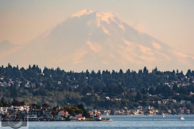 Mountain looking Magical through the wildfire smoke haze