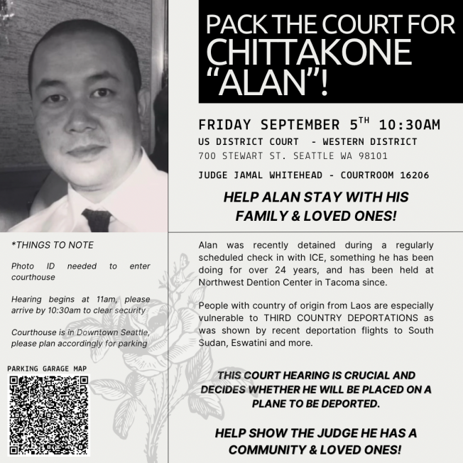 Show of support planned at hearing for West Seattle resident in ICE detention