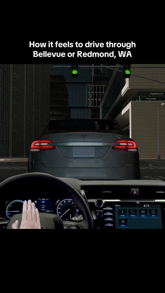 Is this an accurate depiction of Bellevue/Redmond traffic?