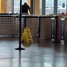 Bomb-K/9 unit at the ferry terminal right now. But there don’t appear to be any restrictions on pedestrian traffic in or around the building.
