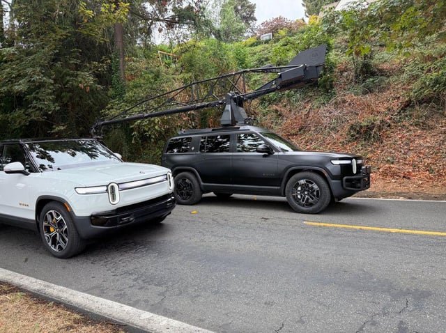 Bike Weekend Route Truncated For Rivian Commercial Shoot.