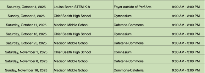 HEALTH: Weekend vaccination clinics at three West Seattle schools, open to all