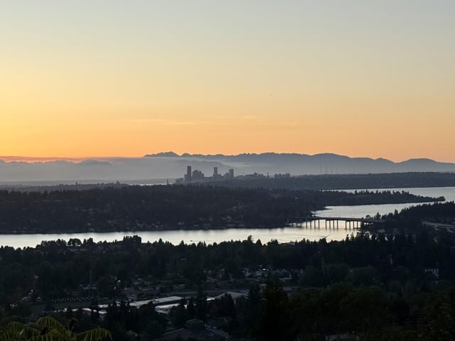 View of Seattle tonight