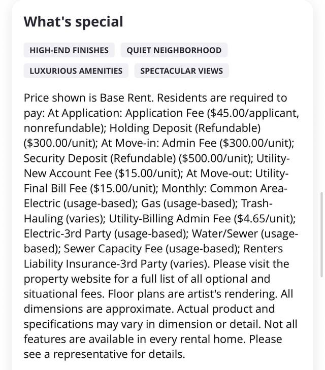 Lost count of the different fees!