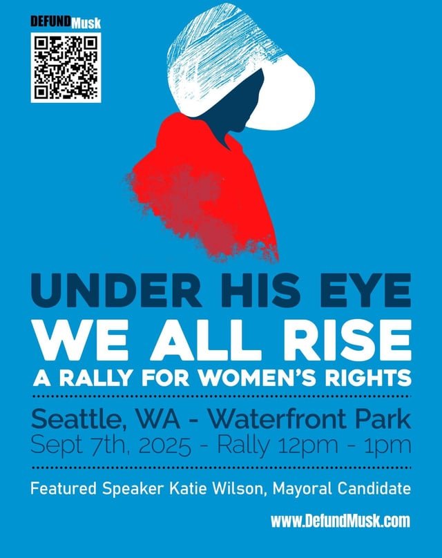Women’s Rights Rally Sunday 9/7, 1pm, at Waterfront Park