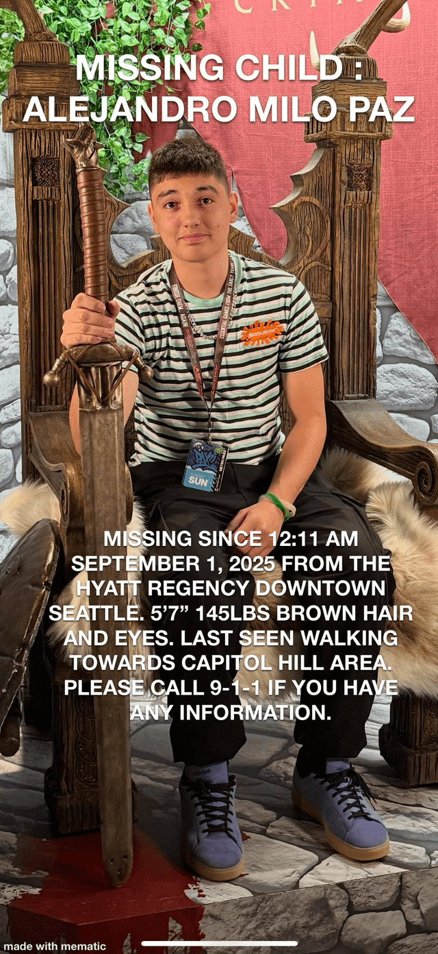 Missing child in Capitol Hill area