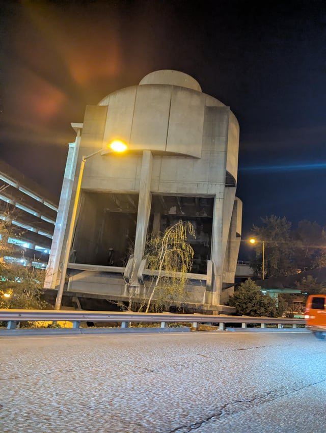 Giant rainfall tower at seatac?
