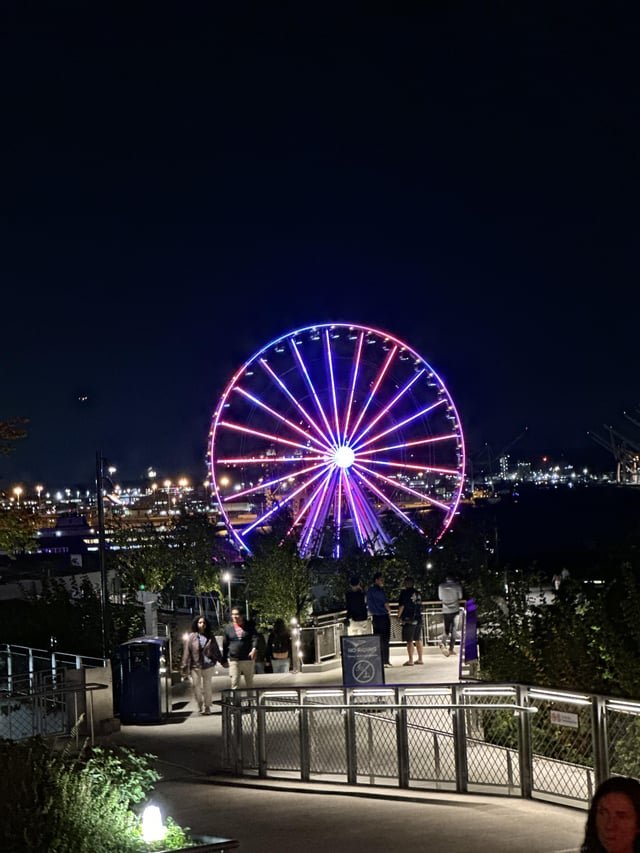 Seattle was so beautiful last night.