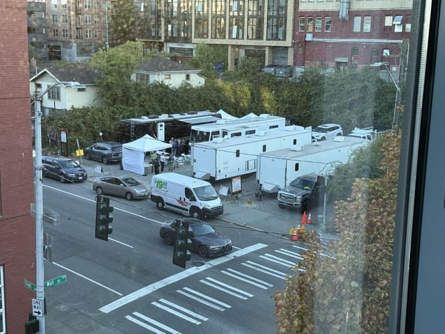 Film shoot in Belltown, perhaps?