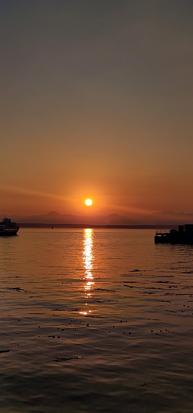 Sunset last night