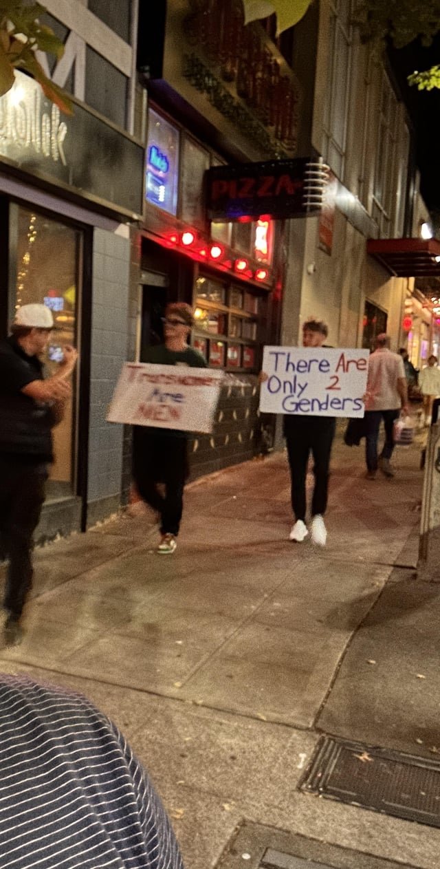 Saw 3 loose nuts on The Ave