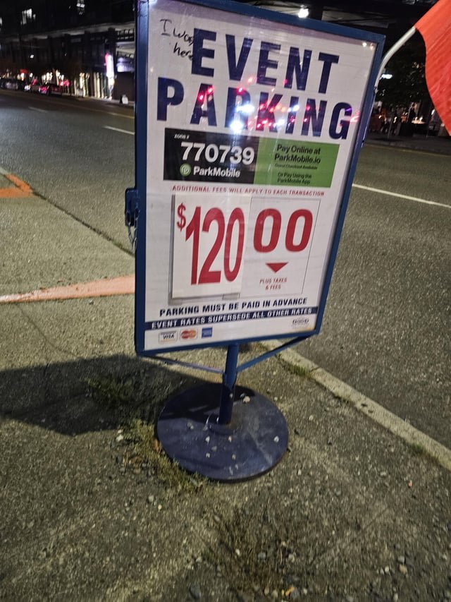 Parking near the stadium for tomorrow