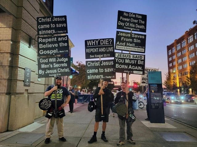 Seattle street preachers say nothing can silence their amplified message