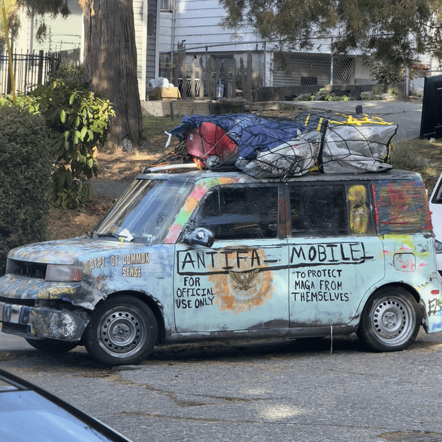 Spotted in cap hill: Antifa Mobile