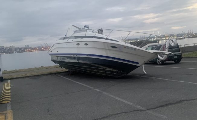 You asked, so we asked: When will notorious near-shipwreck be removed from Don Armeni parking space?