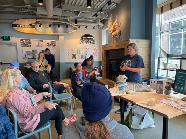 Marine-mammal responders/researchers SR3 come to Alki to tell their story