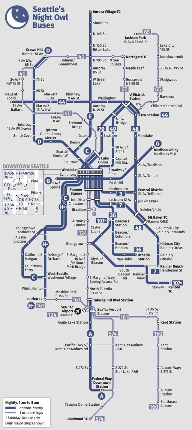 Sound Transit Proposes Night Owl Service