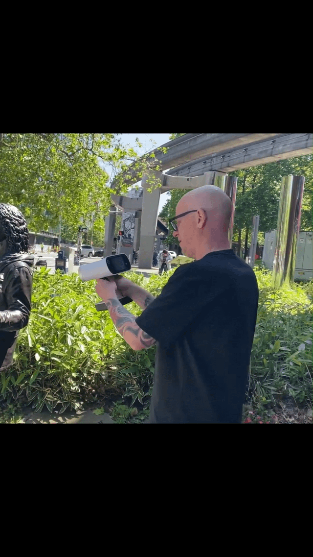 3D scanning of the Chris Cornell Statue at the Museum of Pop Culture