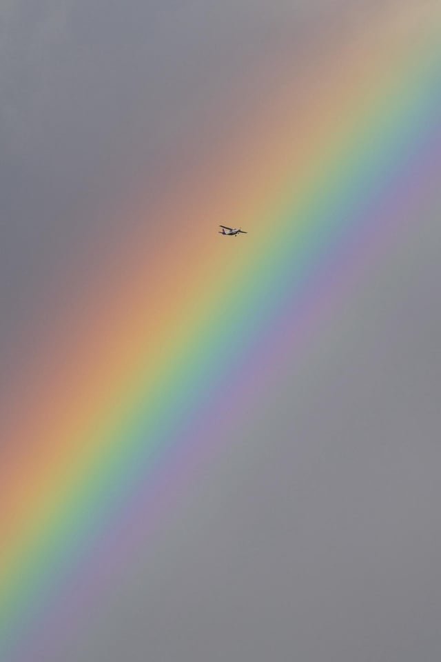 Anyone else see the intense rainbow?