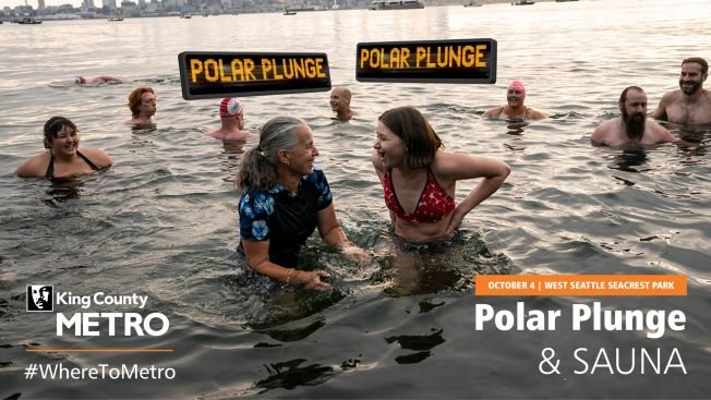 Also on the West Seattle waterfront Saturday: Sauna and ‘polar plunge’ with … Metro