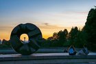 Volunteer park at sunset