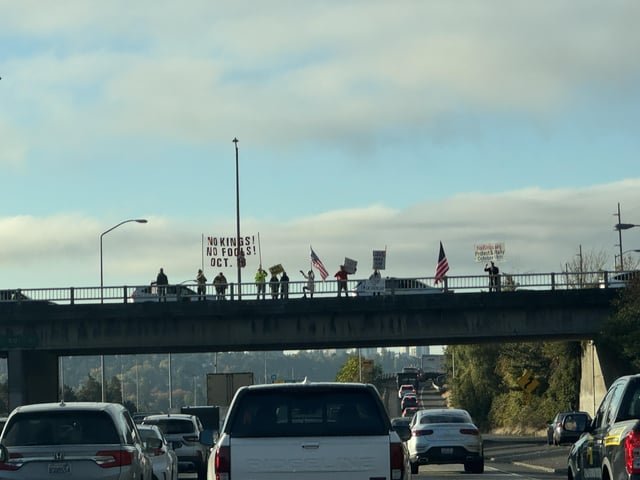 To the protesters over I-5 every morning – THANK YOU!