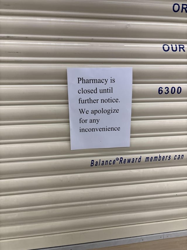 Walgreens Pharmacy on Broadway and Pine – Closed until further notice