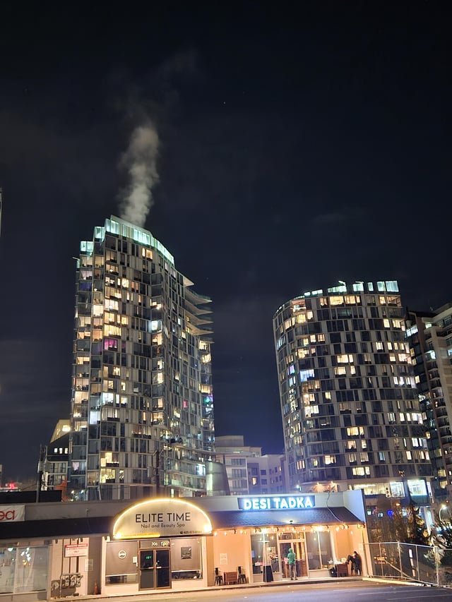 Is that smoke/steam from Soma Towers?