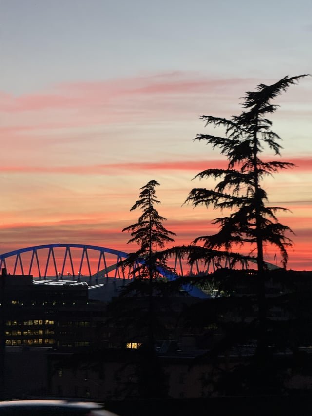 The sunset was stunning today!