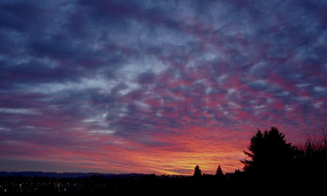 Today’s sunrise from West Seattle