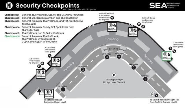 NEW Security Checkpoint @ SEATAC