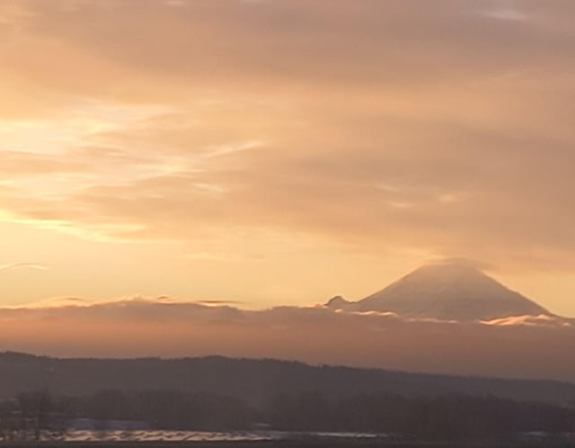 Morning volcano